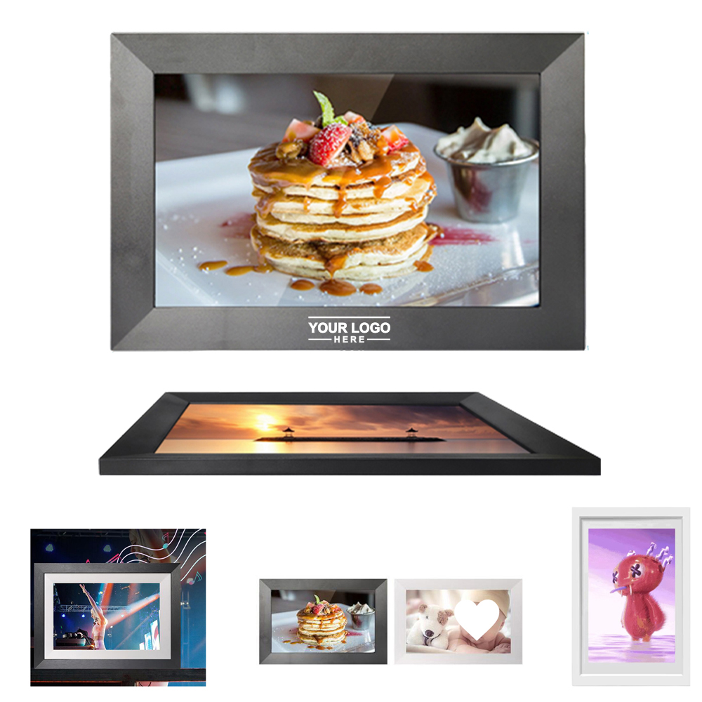 10.1Inch 32Gb Wifi Wooden Frame Digital Photo Frame