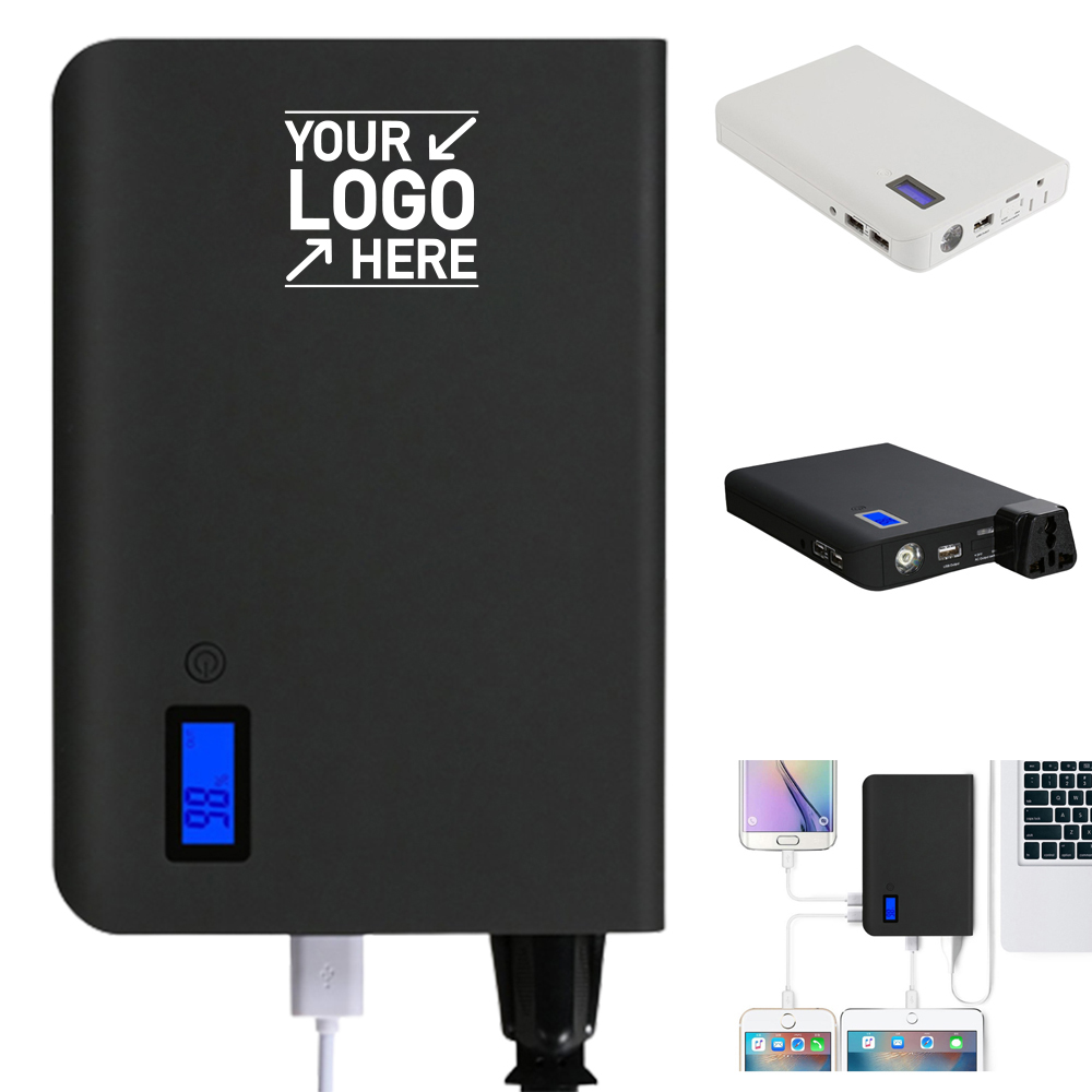 Wireless Power Bank W/ Ac Interface & Flashlights