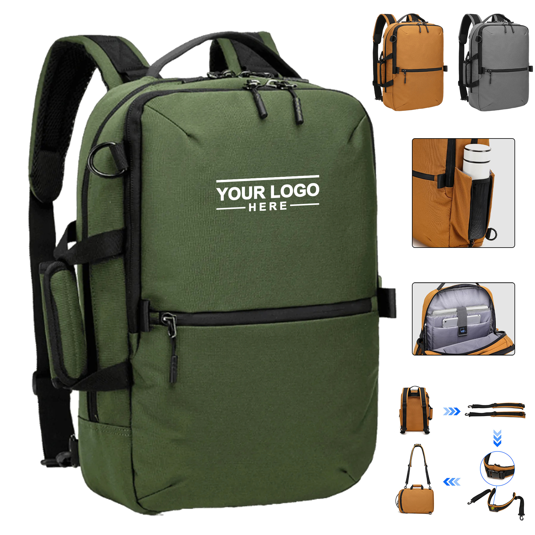 Multi-functional Convertible Laptop Backpack