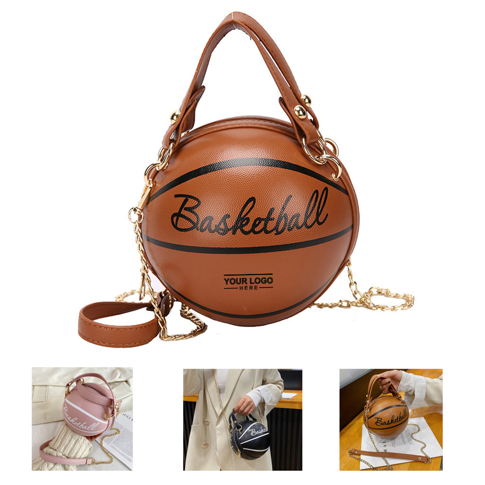 Basketball Shaped Cross Body Handbag