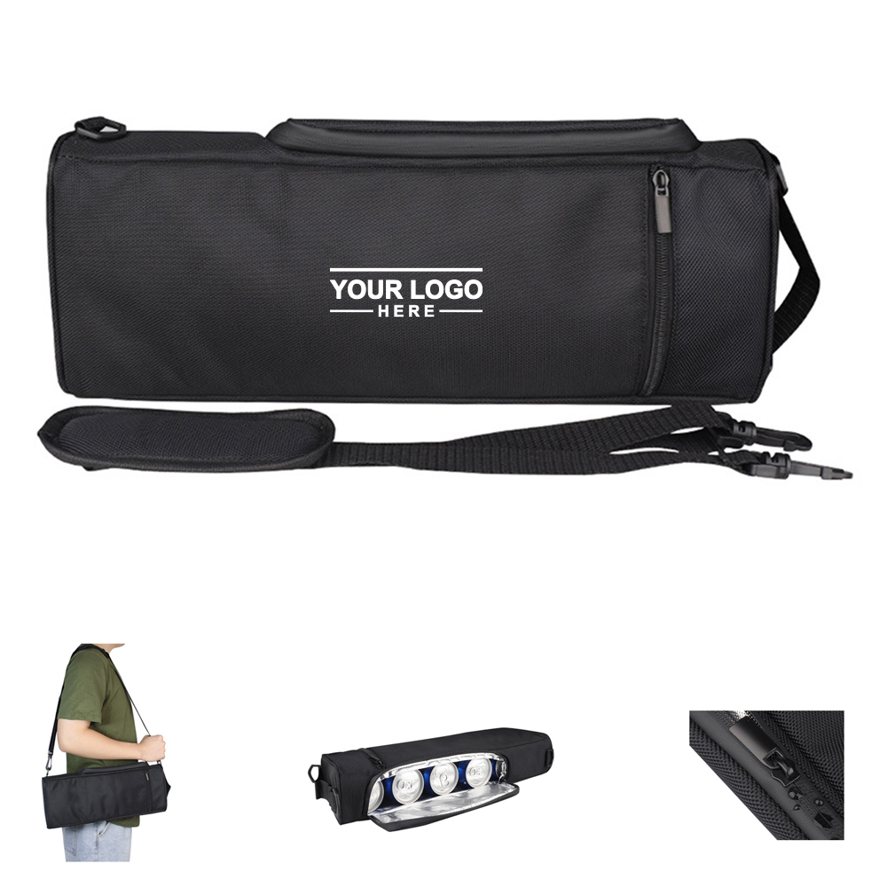 Rectangle Beverage Cooler Bag W/ Shoulder Strap