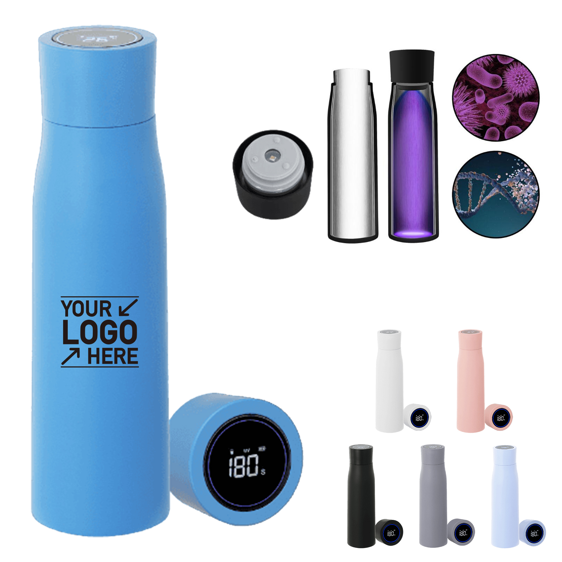 16.9oz UV Sterilizing Travel Thermos