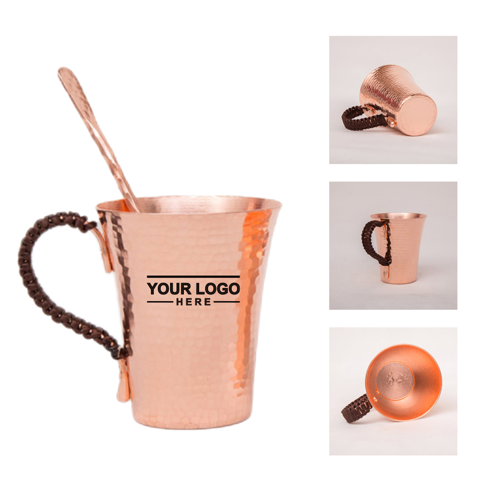 11.83Oz Solid Copper Mug