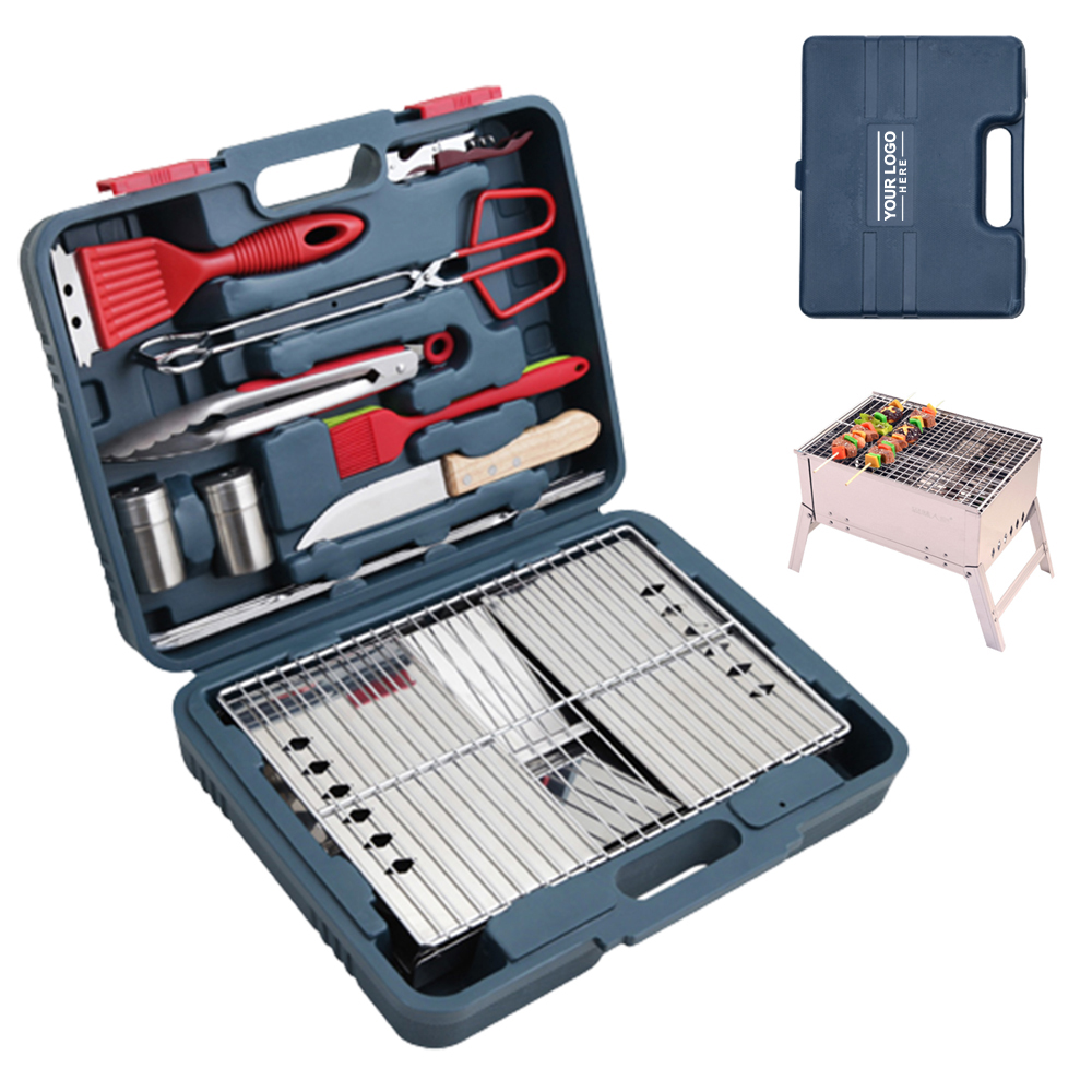 9-Piece Barbecue W/ Carrying Case
