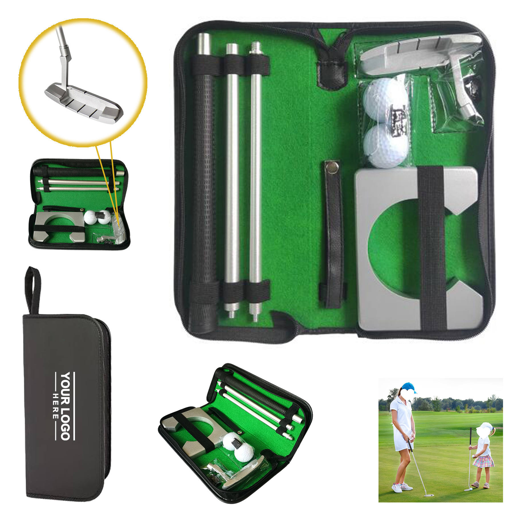 Portable Golf Putter Kit