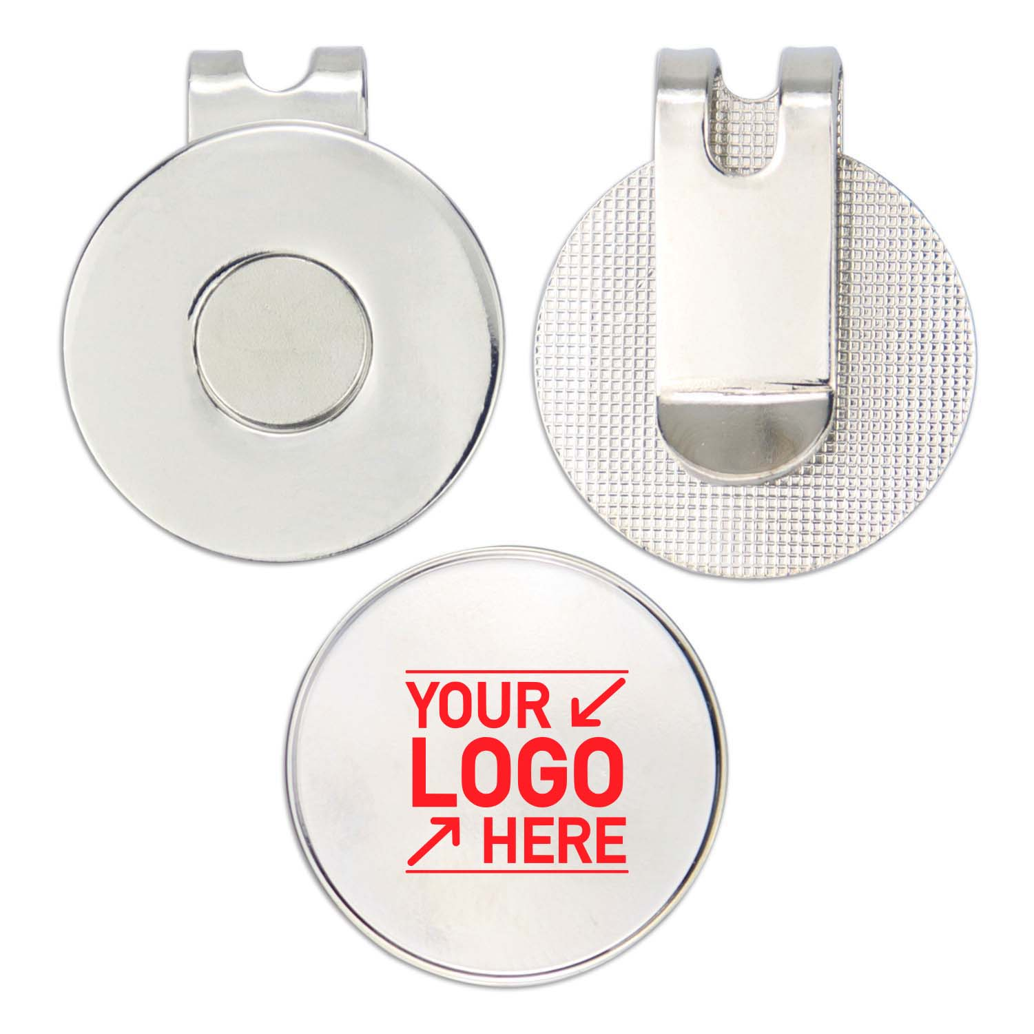 Magnetic Golf Hat Clip with Ball Marker