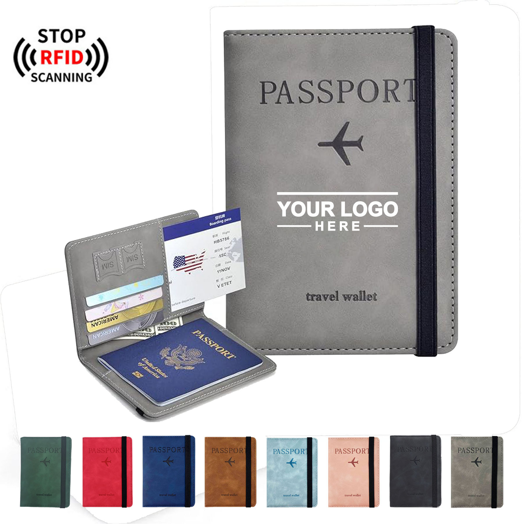 RFID Blocking Travel Passport Wallet