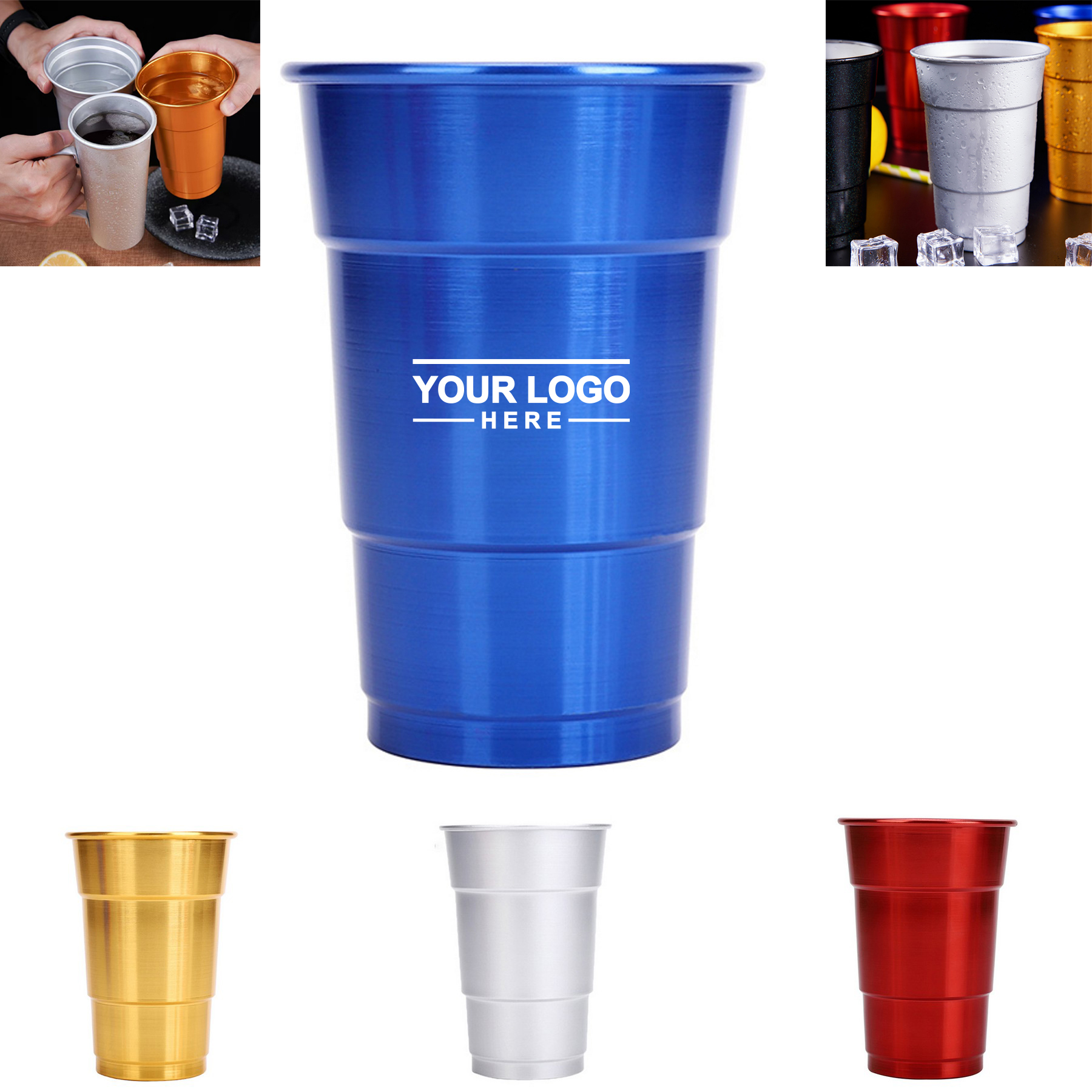 17 oz Reusable Aluminum Party Cup