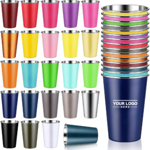 16 oz Stainless Steel Drinking Cups