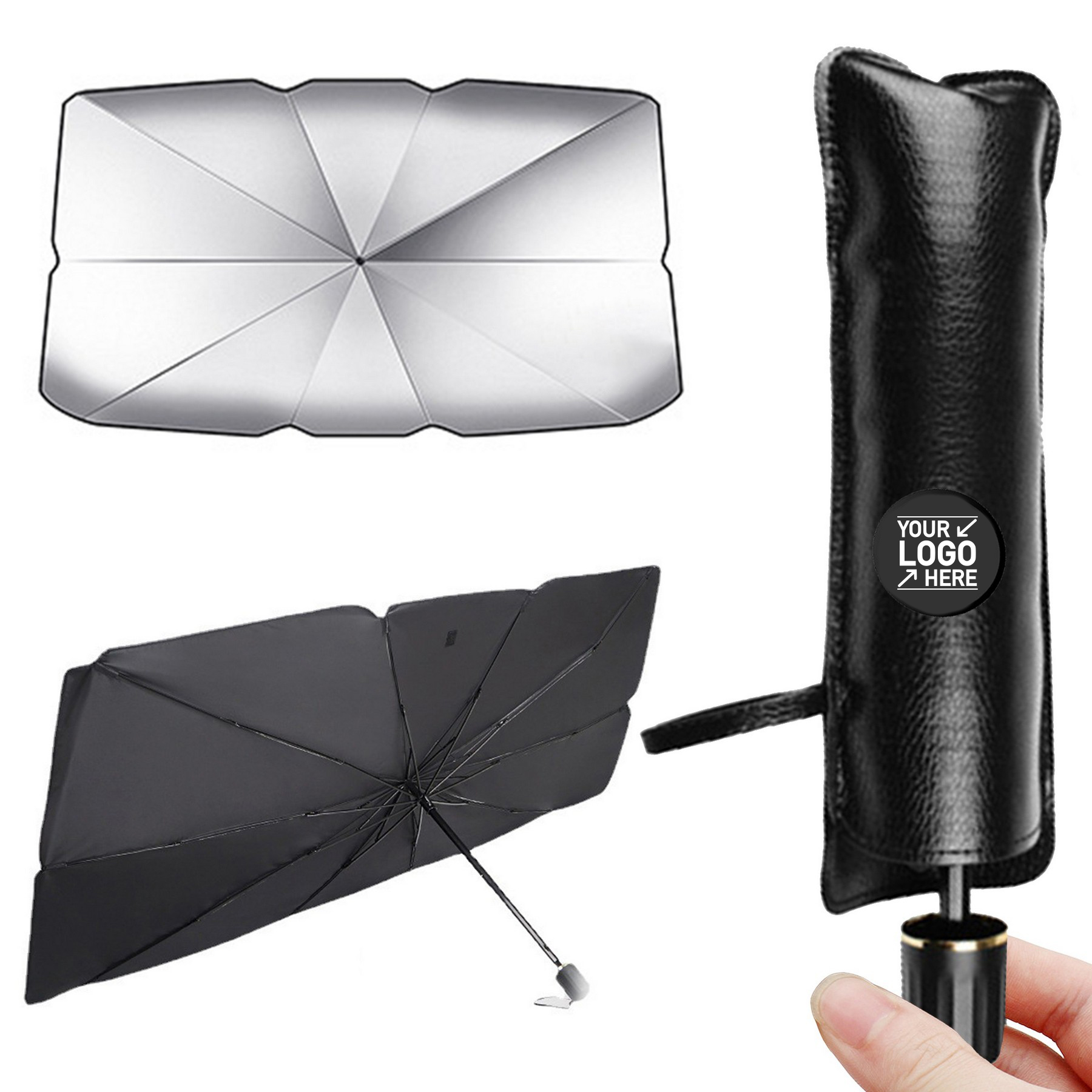 Foldable UV Protection Windshield Sunshade Umbrella