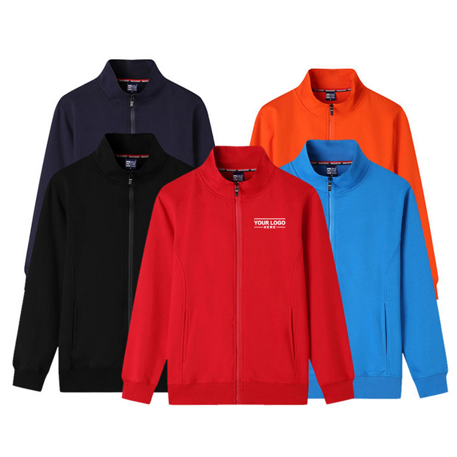 Full-Zip Cotton Fleece Jacket