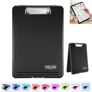 Folding Plastic Clipboard with Storage Compartment