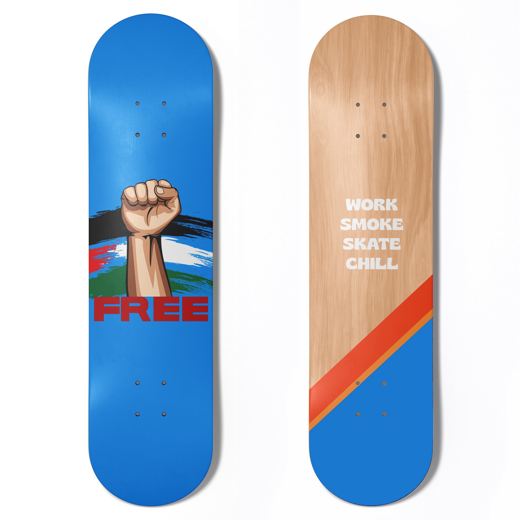 Premium Cold-Pressed Skateboard Deck