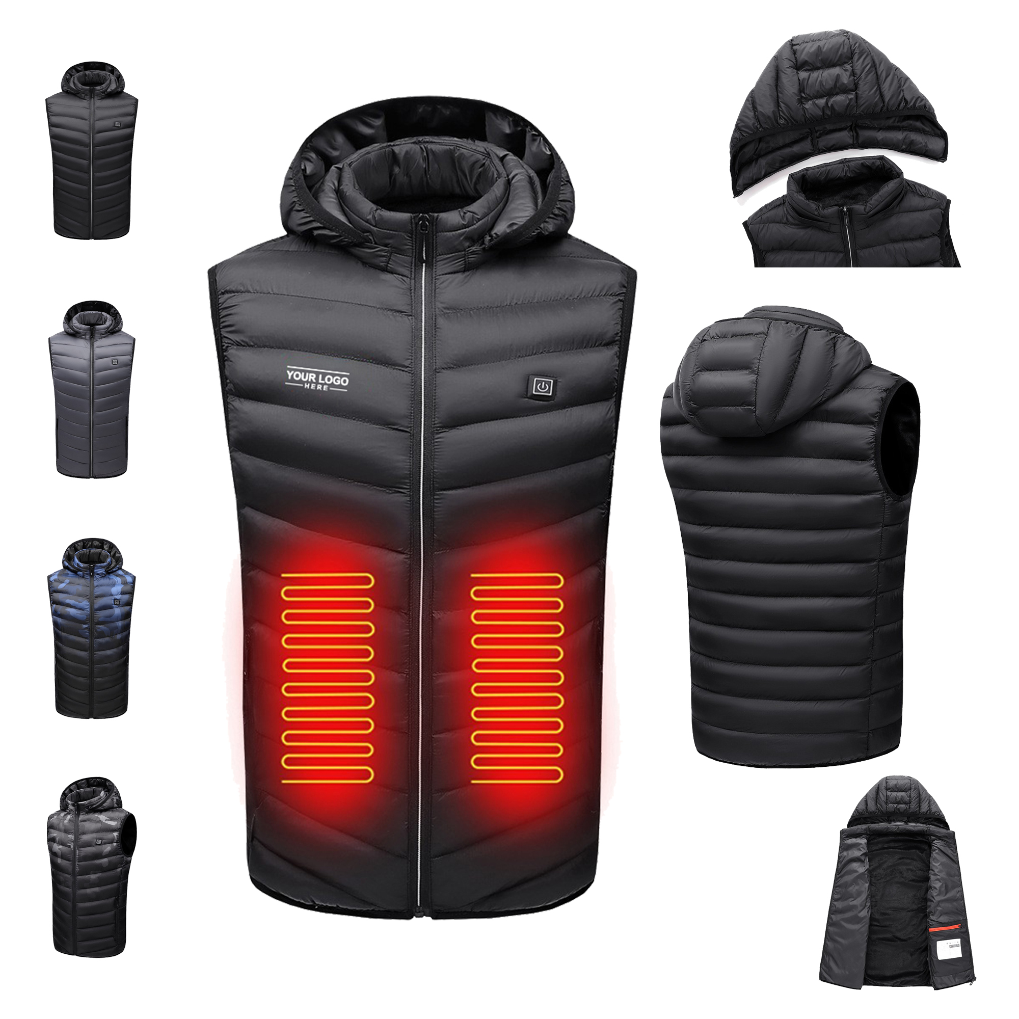 Heated Vest with Hood