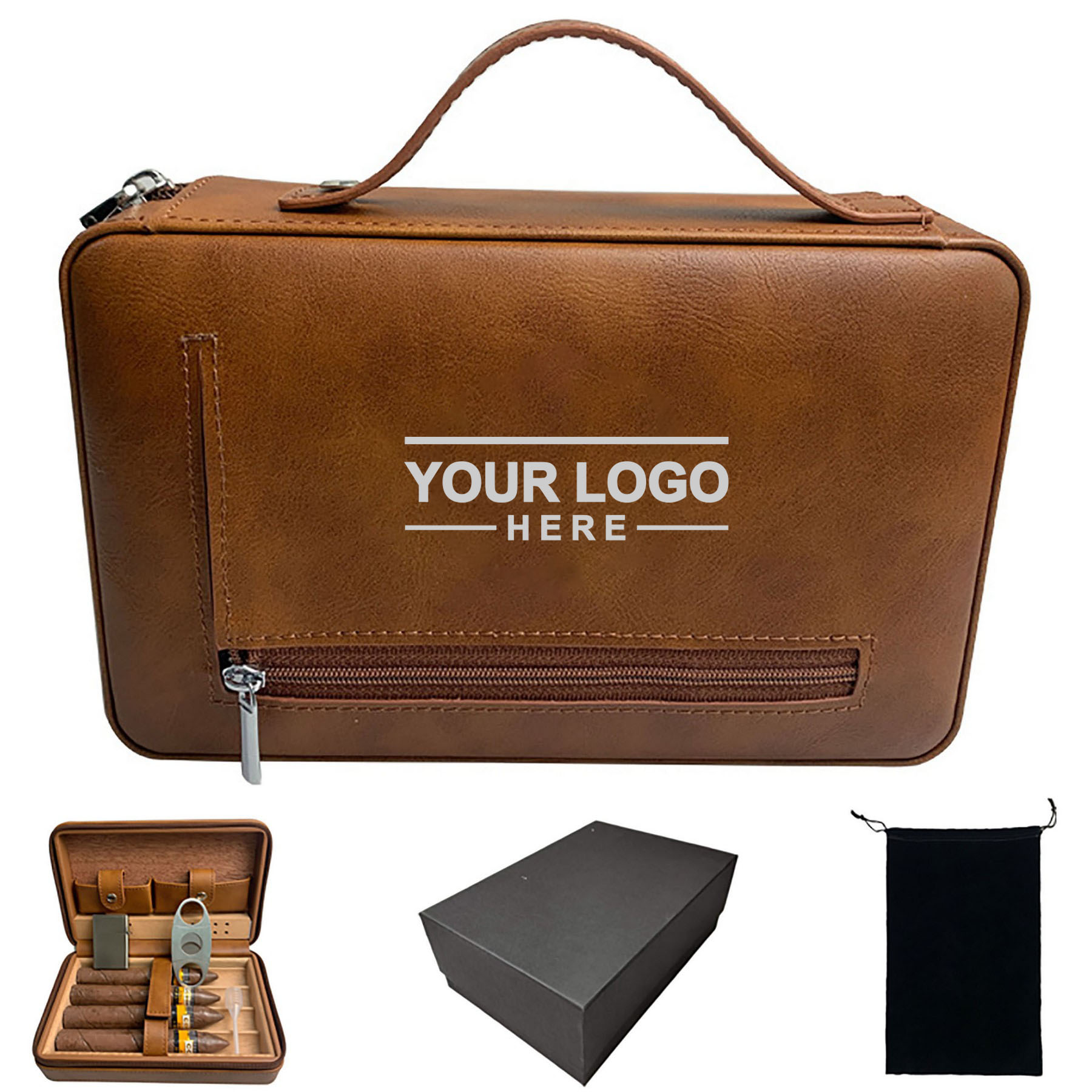Leather Travel Cigar Case