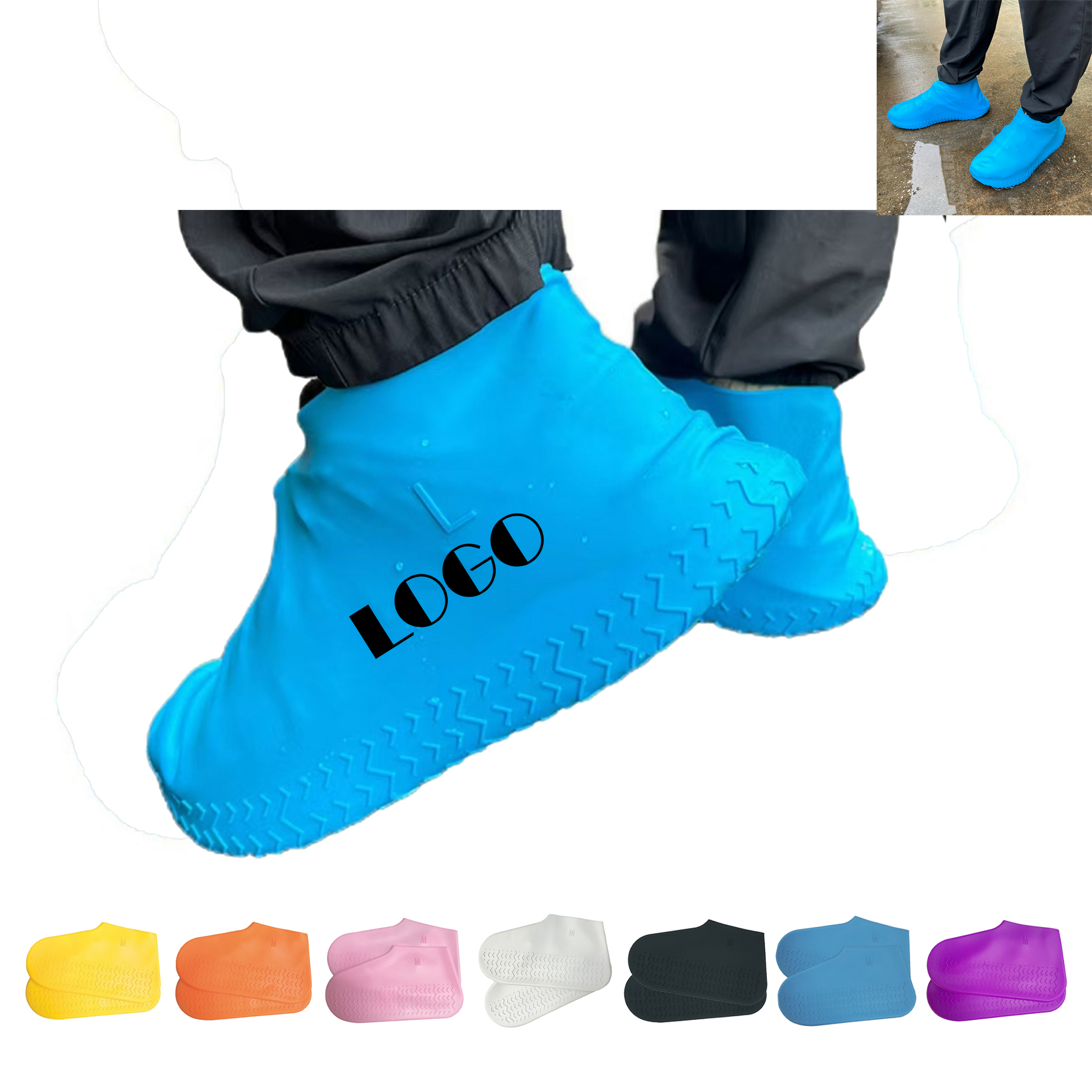 Reusable Waterproof Silicone Shoe Covers