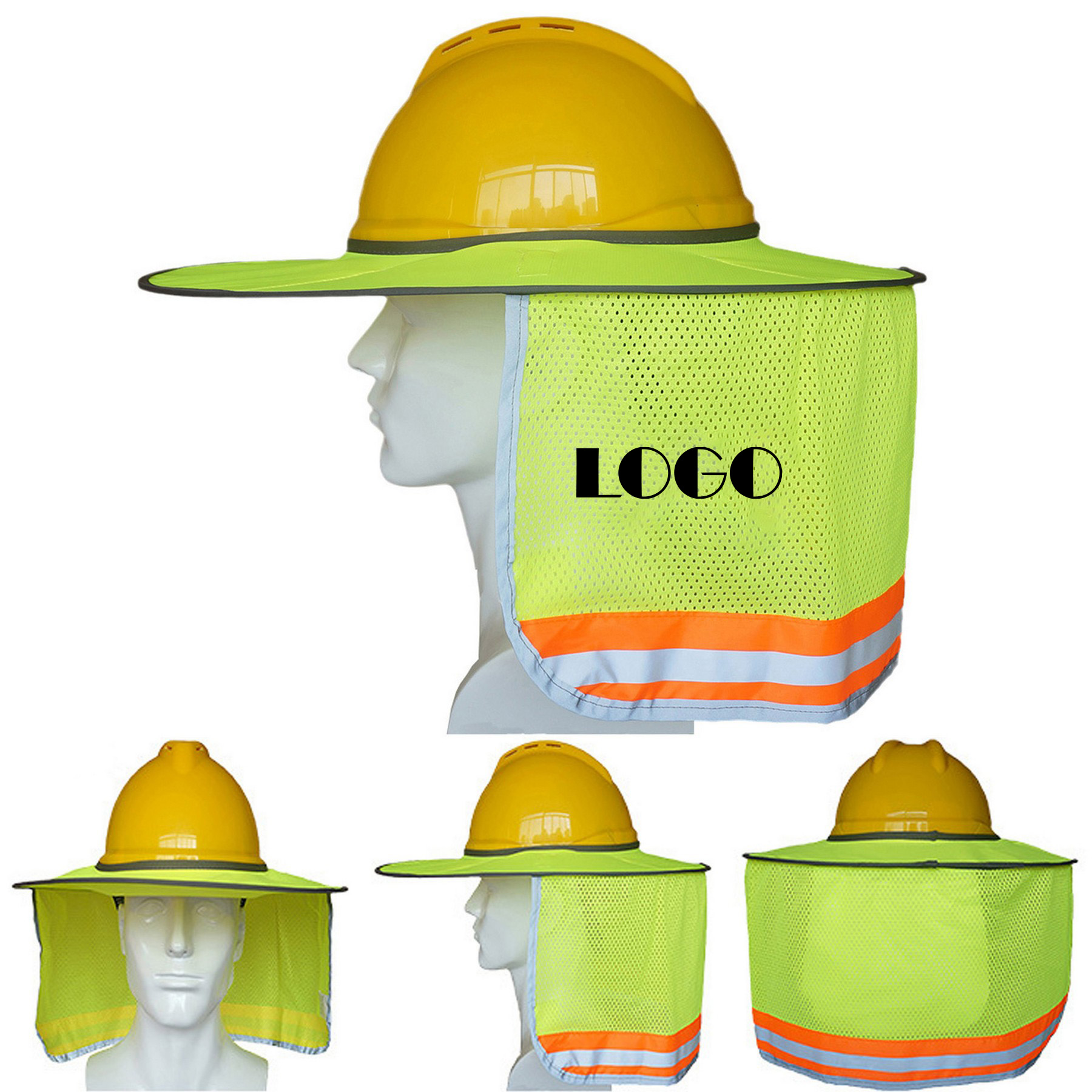 Hi-Vis Hard Hat Sun Shade