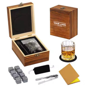Whiskey Stone and Glass Gift Set